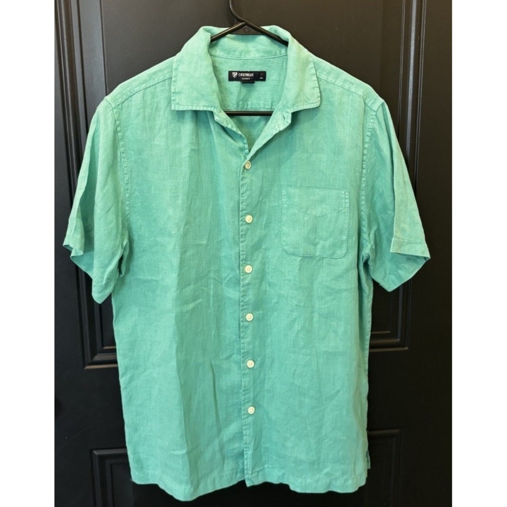 Daniel Cremieux Relaxed Men's 100% Linen Shirt Size Medium Resort Wear‎ Beach